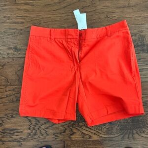 J. Crew Vibrant 7” Red Women's Shorts